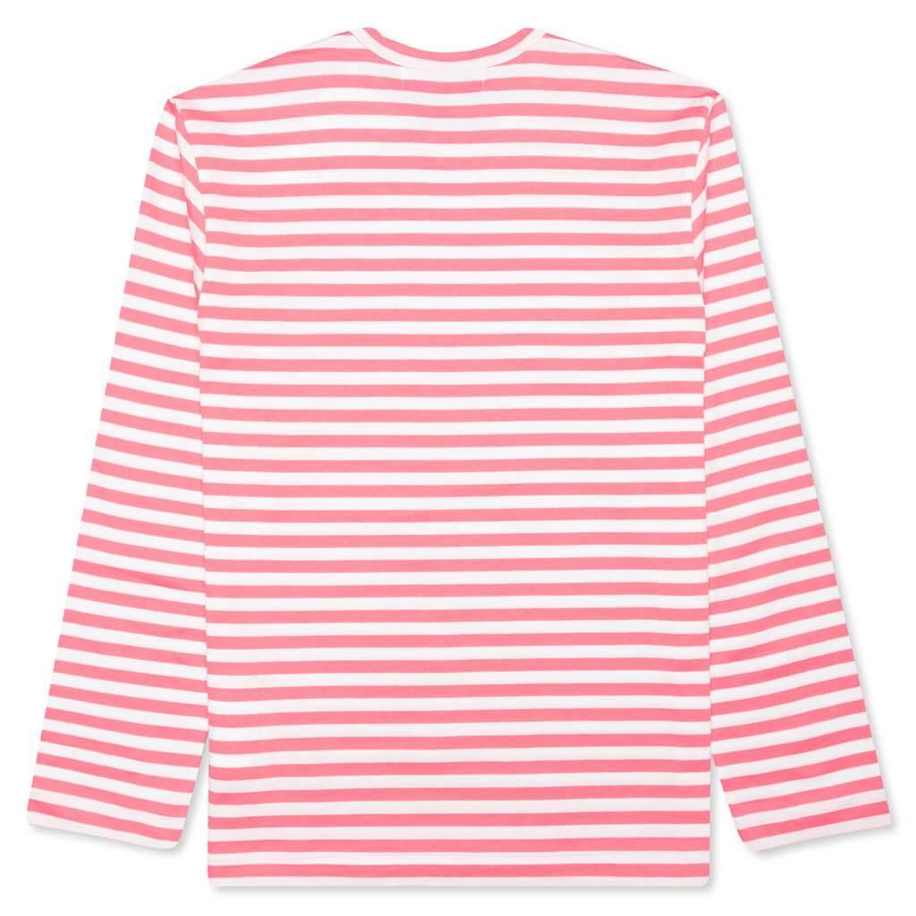 Pastelle Women's Striped L/S Shirt - Pink Female Product Image