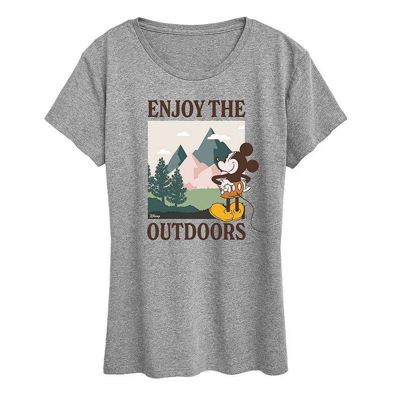 Disneys Mickey Mouse Womens Enjoy The Outdoors Graphic Tee Product Image