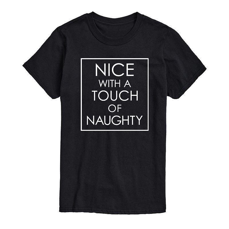 Mens Nice Naughty Tee Black Product Image