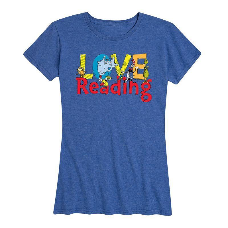 Womens Dr. Seuss Love Reading Graphic Tee Product Image