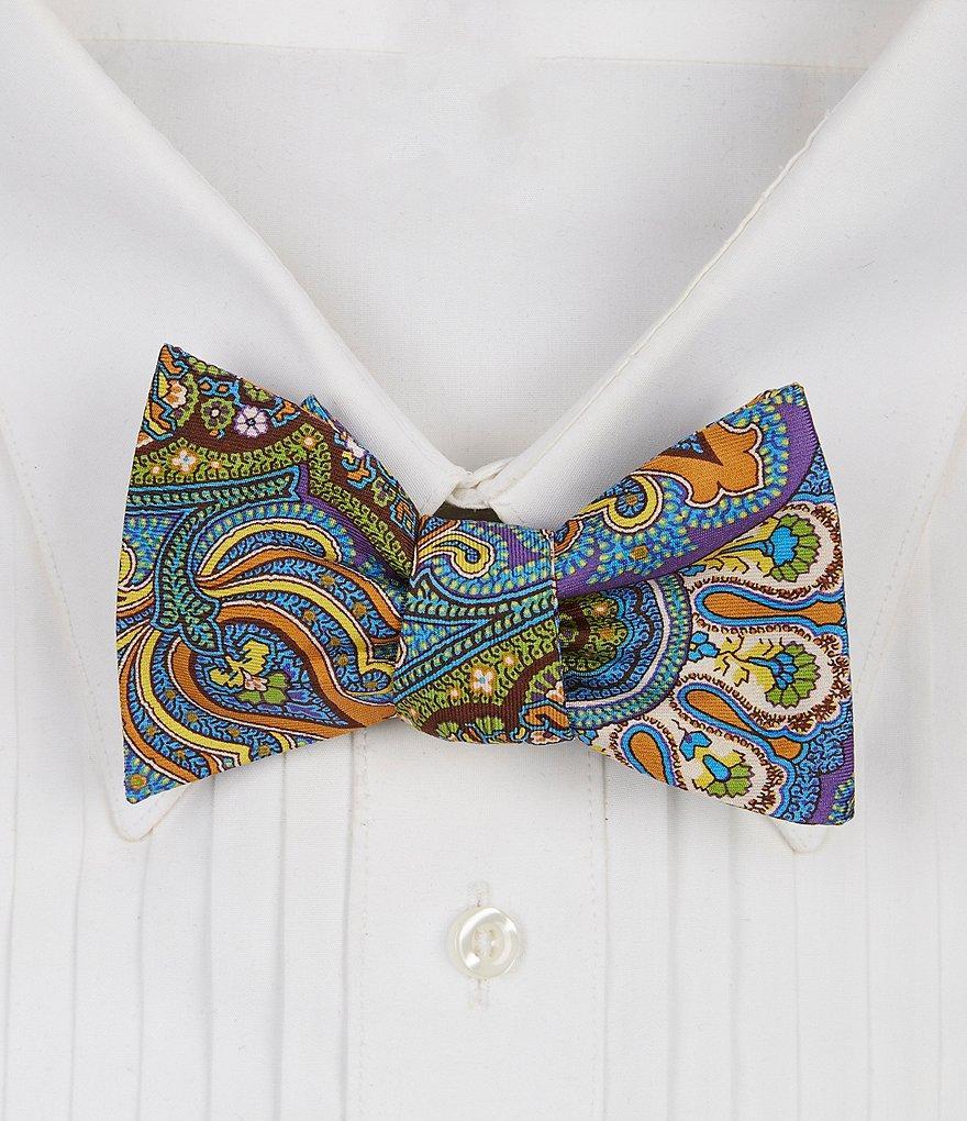 Cremieux Extra Paisley Print Bow Tie Product Image