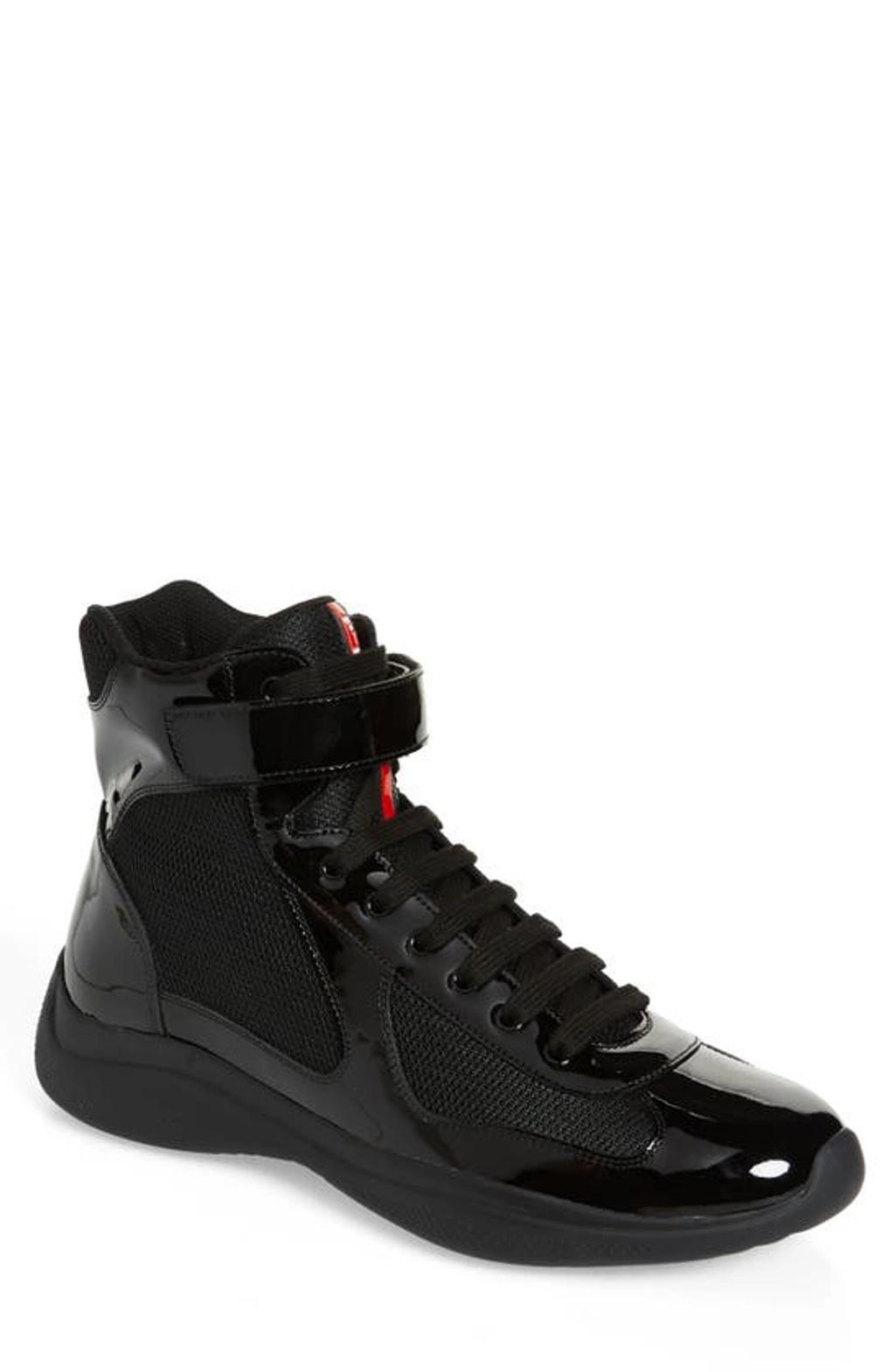 Men's America's Cup Patent Leather High-Top Sneakers Product Image