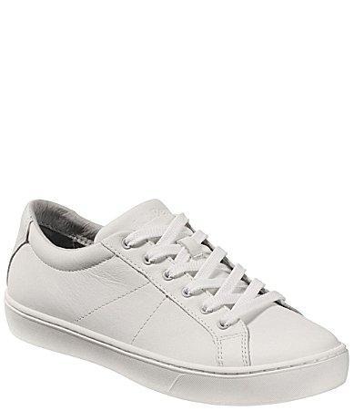 L.L.Bean Womens Eco Bay Leather Oxford Sneakers Product Image