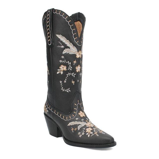 Dingo Full Bloom Floral Embroidered Leather Western Tall Boots Product Image