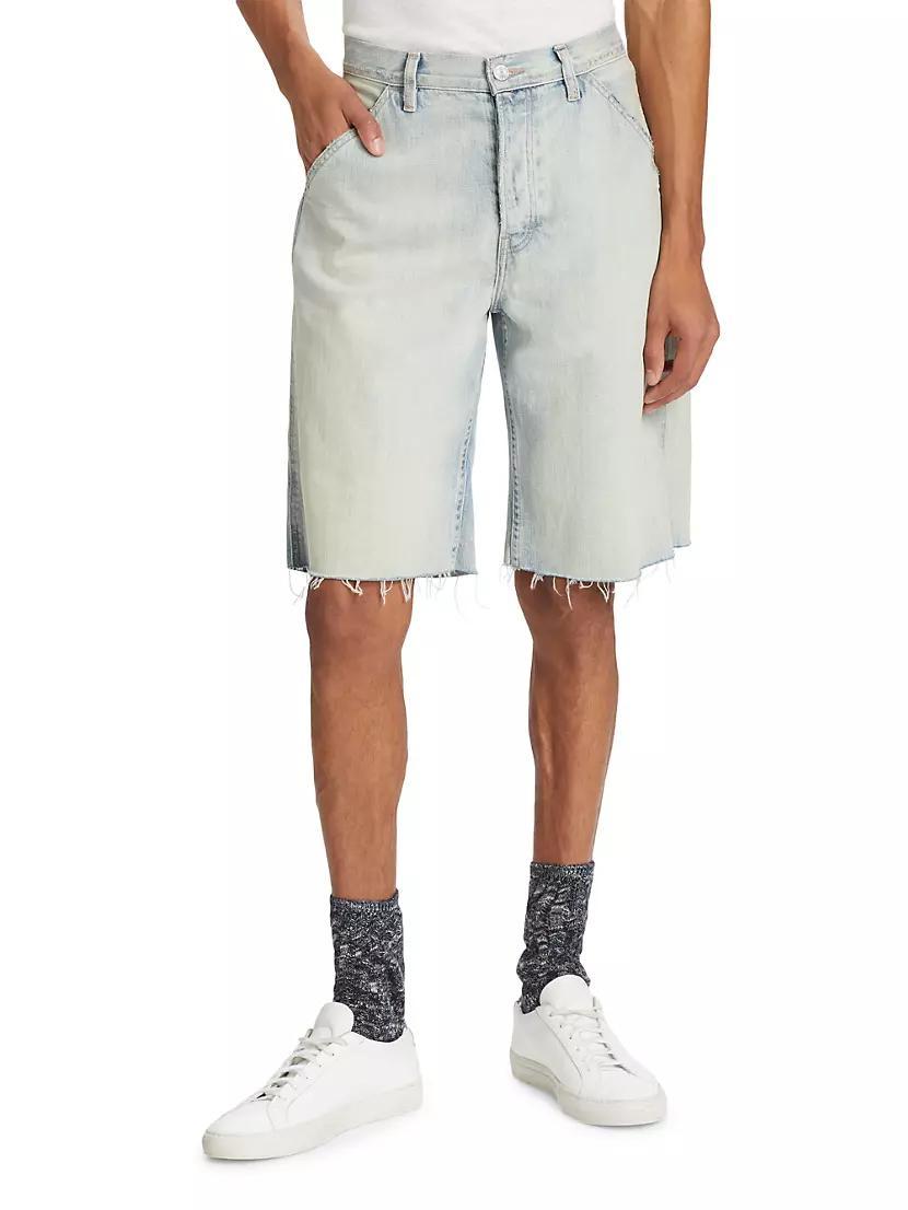 Skater Wide-Leg Denim Shorts Product Image