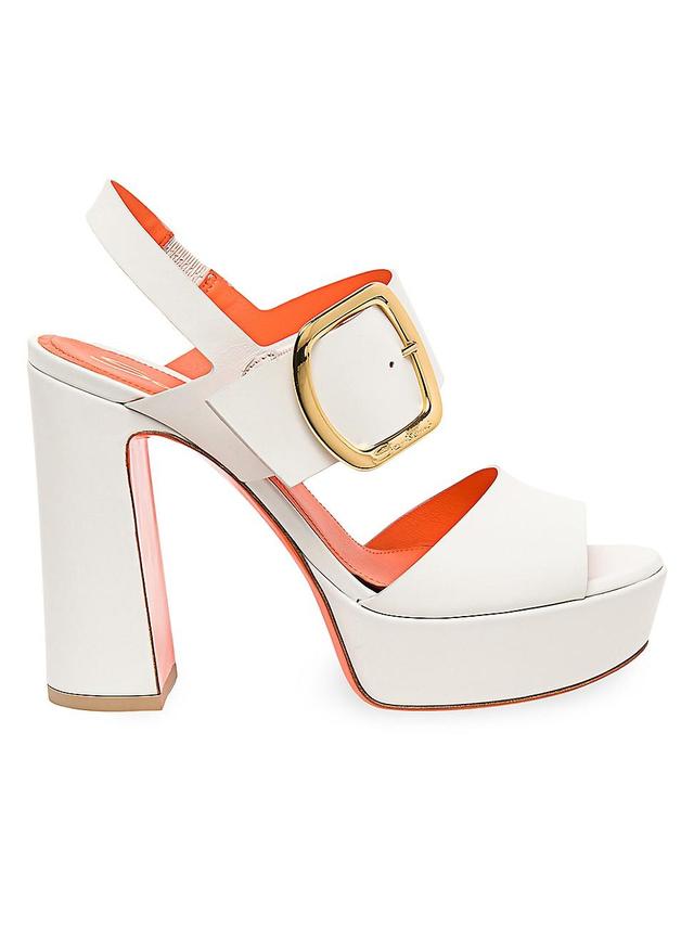 Womens Bruxel 105MM Leather Platform Sandals Product Image