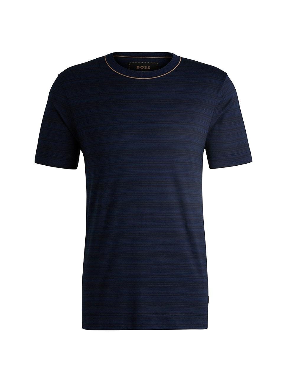 Mens Silk-Cotton T-Shirt in a Regular Fit Product Image