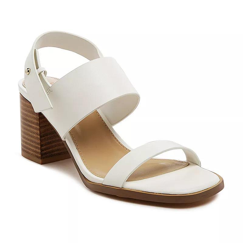 Rag & Co Gertrude Womens Leather Block Heel Sandals Product Image