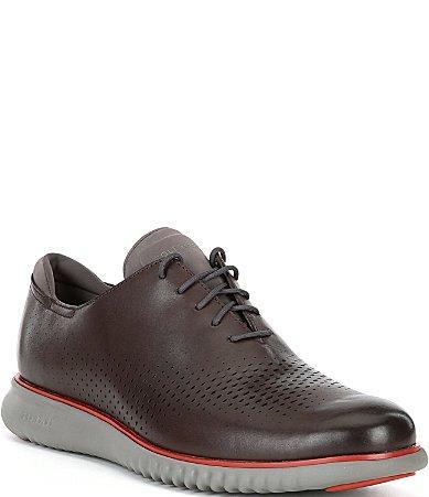 Cole Haan Mens 2.ZERGRAND Leather Laser Cut Wingtip Oxfords Product Image