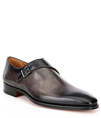 Magnanni Mens Hermosa Leather Monk Straps Product Image