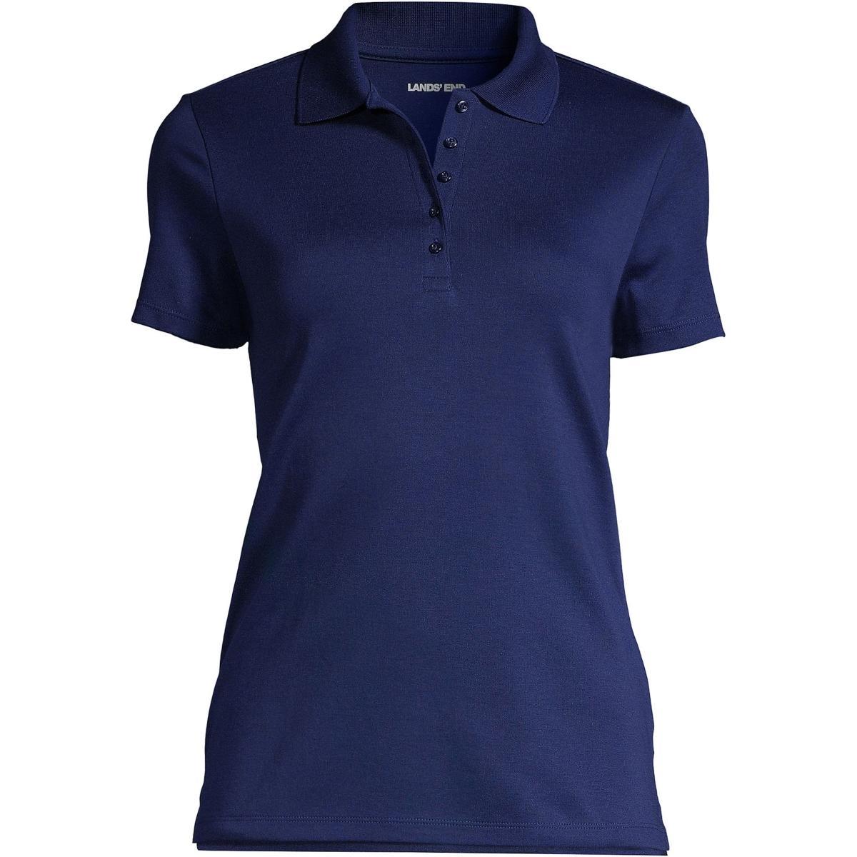 Womens Lands End Supima Cotton Polo Shirt Product Image