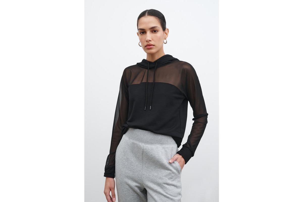 Marcella Womens Park Sheer Hoodie Product Image