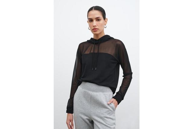 Marcella Womens Park Sheer Hoodie Product Image