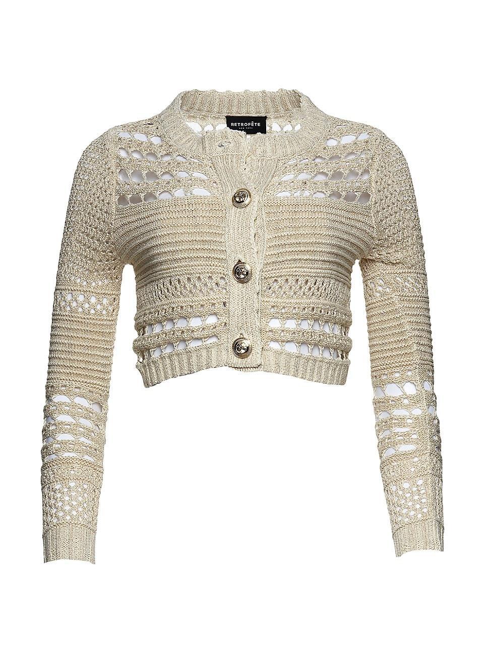 Womens Nico Crochet Cardigan Product Image