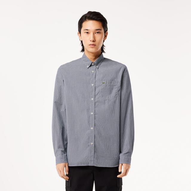 Men's Regular Fit Gingham Poplin Shirt Product Image