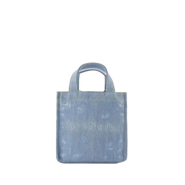 Logo Mini Tote Bag - Blue  - Denim Product Image