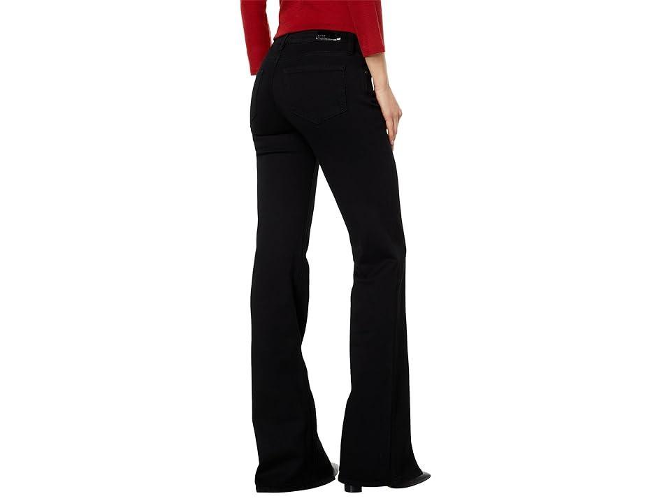 Paige Sloane Front Seams and Slit Shadow (Black Shadow) Women's Jeans Product Image