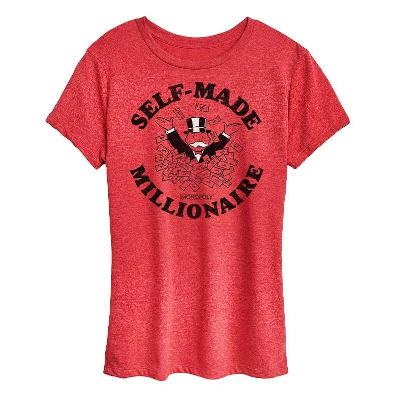 Womens Monopoly Self Made Millionaire Graphic Tee Product Image