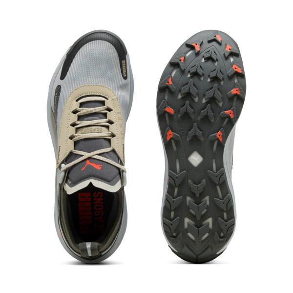 PUMA SEASONS Voyage NITROâ¢ 3 Men's Trail Running Shoes in Cool Light Grey/Desert Dust/Shadow Grey Product Image