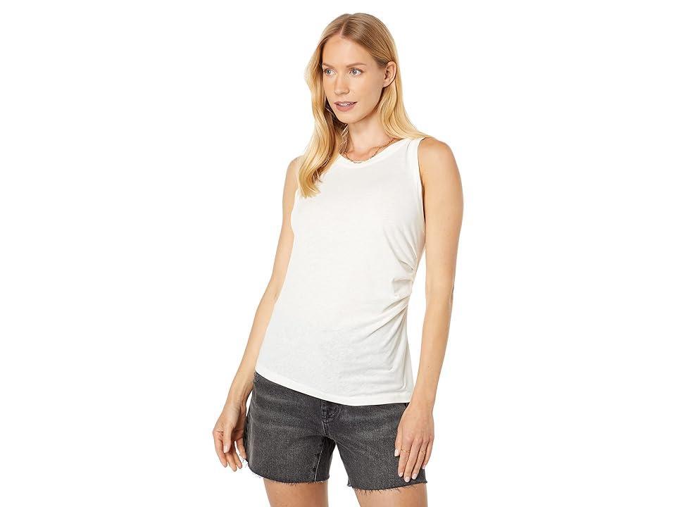 Splendid Arrow Ruched Tank (Gardenia) Women's Clothing Product Image