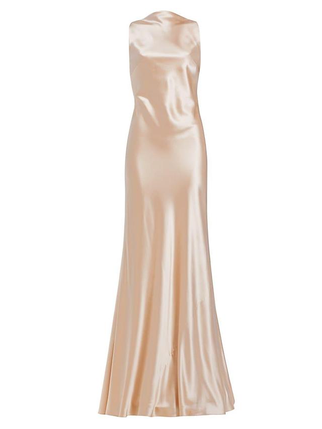 Womens Charlie Crepe Satin Gown Product Image