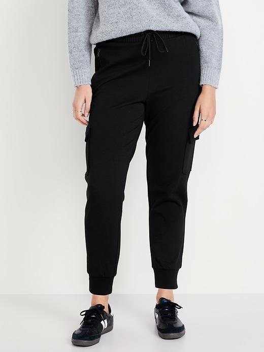 High-Waisted Dynamic Fleece Cargo Joggers Product Image