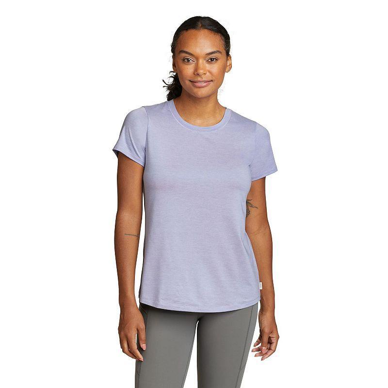 Womens Eddie Bauer Resolution Short Sleeve Tee Purple Product Image