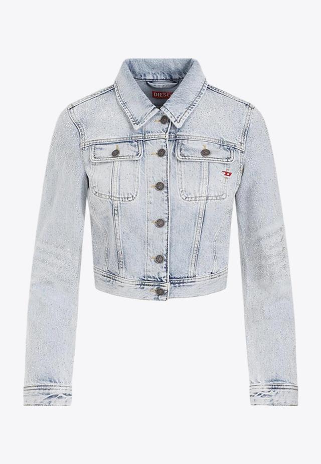 Diesel De-slimmy Jacket In F Bleu Product Image