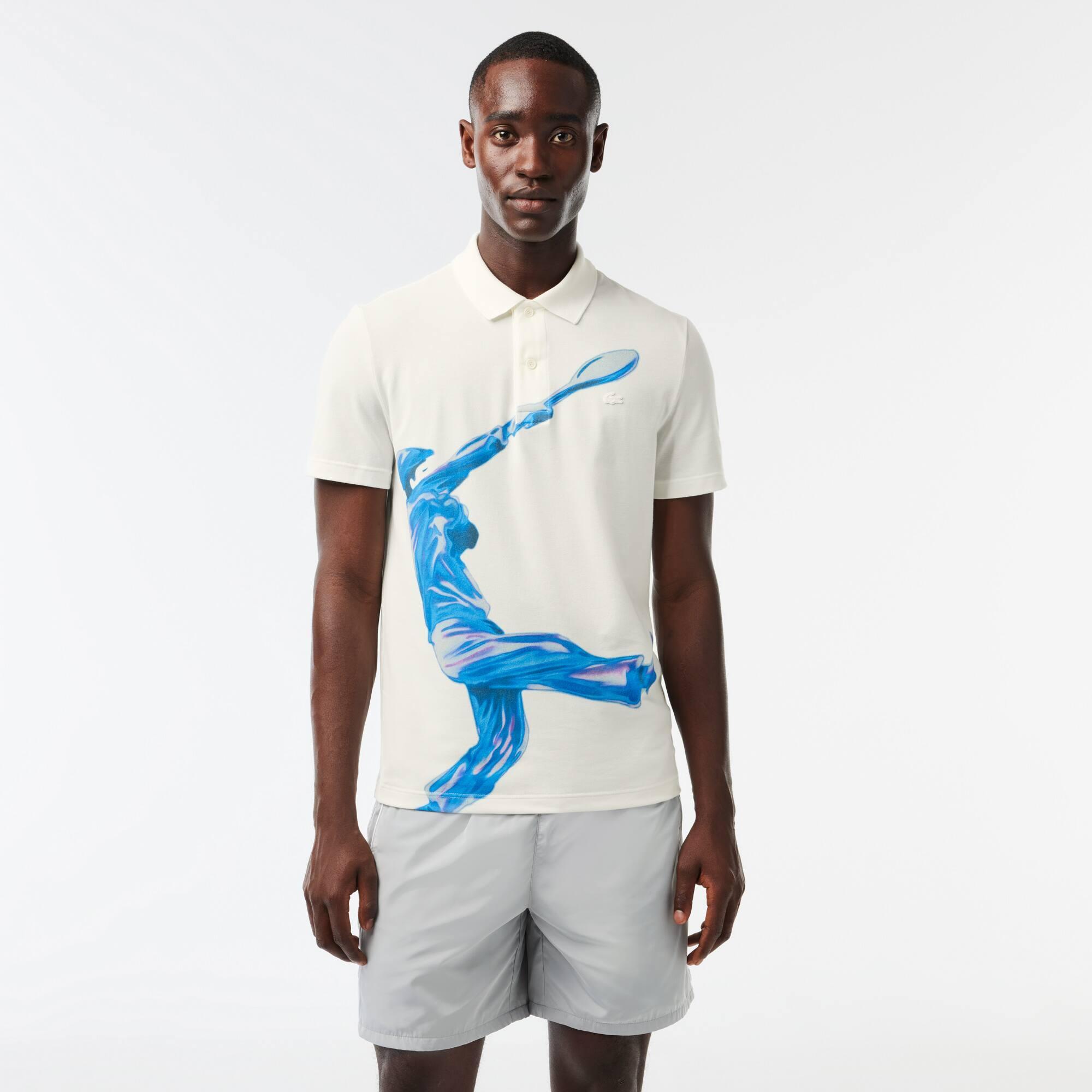 Lacoste Movement Polo Shirt Ultralight Piqué Lacoste Print Product Image