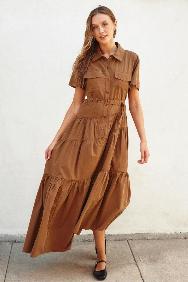 Asymmetrical Button-Up Dress product image