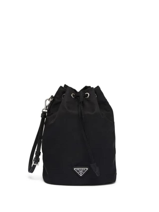 Re-nylon Drawstring Pouch In Black Product Image