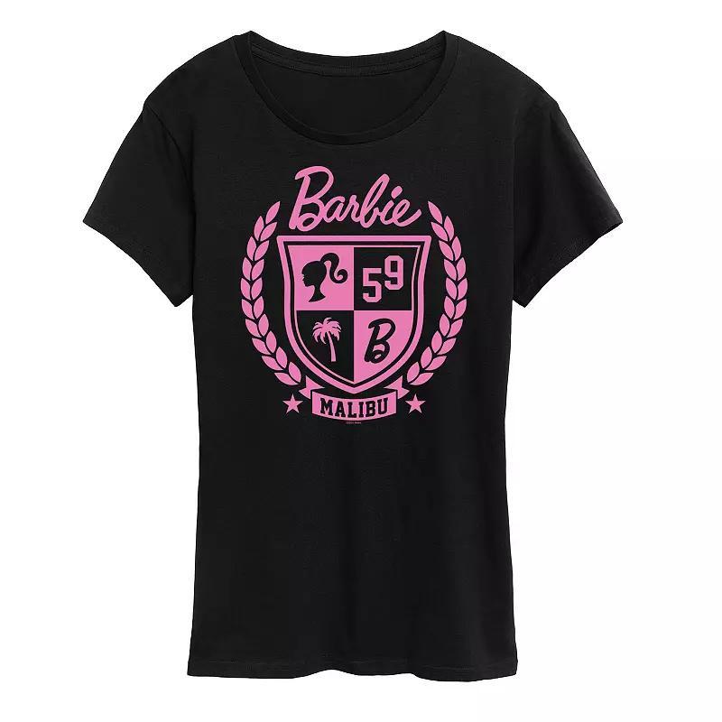 Womens Barbie Varsity Malibu Seal Graphic Tee Product Image