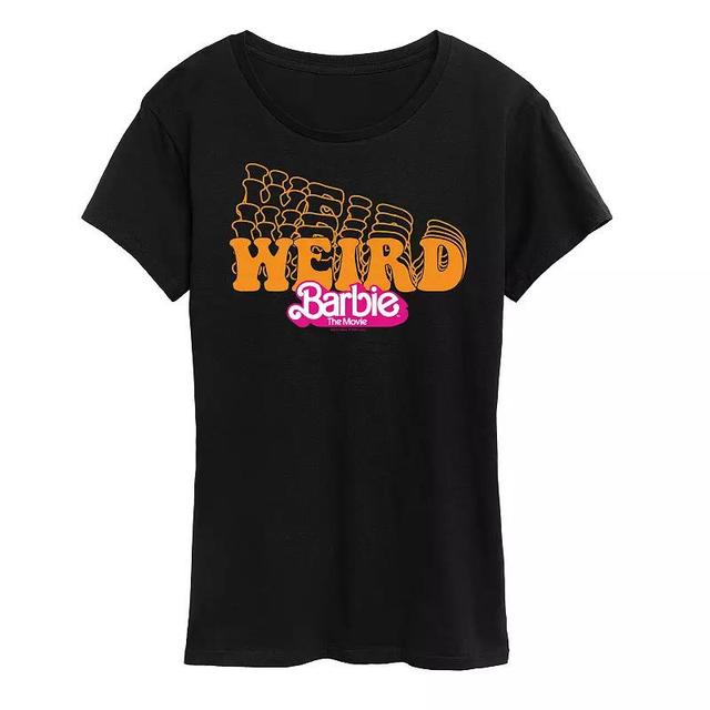 Womens Barbie The Movie Weird Barbie Graphic Tee, Girls Heather Grey Product Image