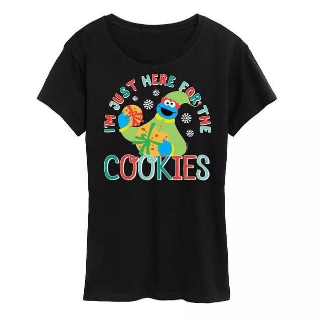 Womens Sesame Street For The Cookies Graphic Tee, Girls Heather Grey Product Image