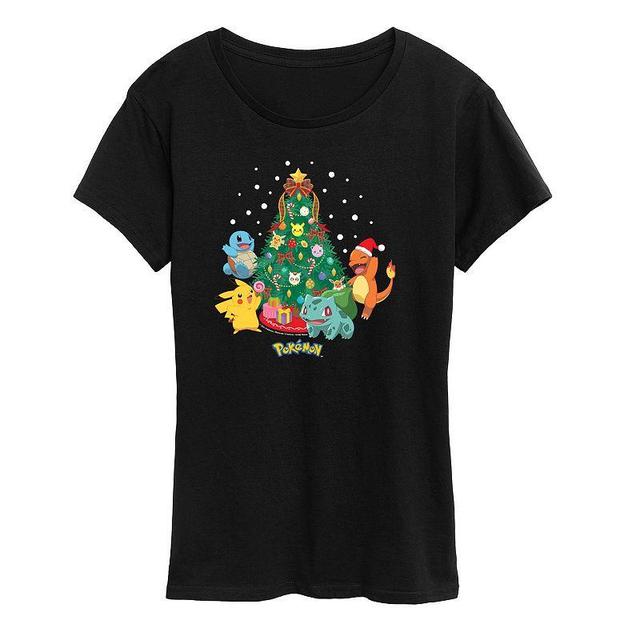 Womens Pokemon Christmas Tree Tee Product Image