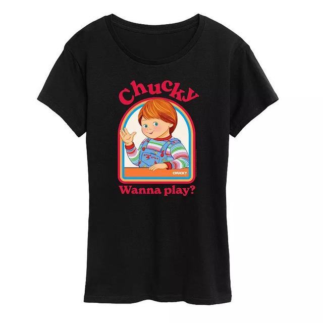 Womens Chucky Wanna Play Graphic Tee Product Image