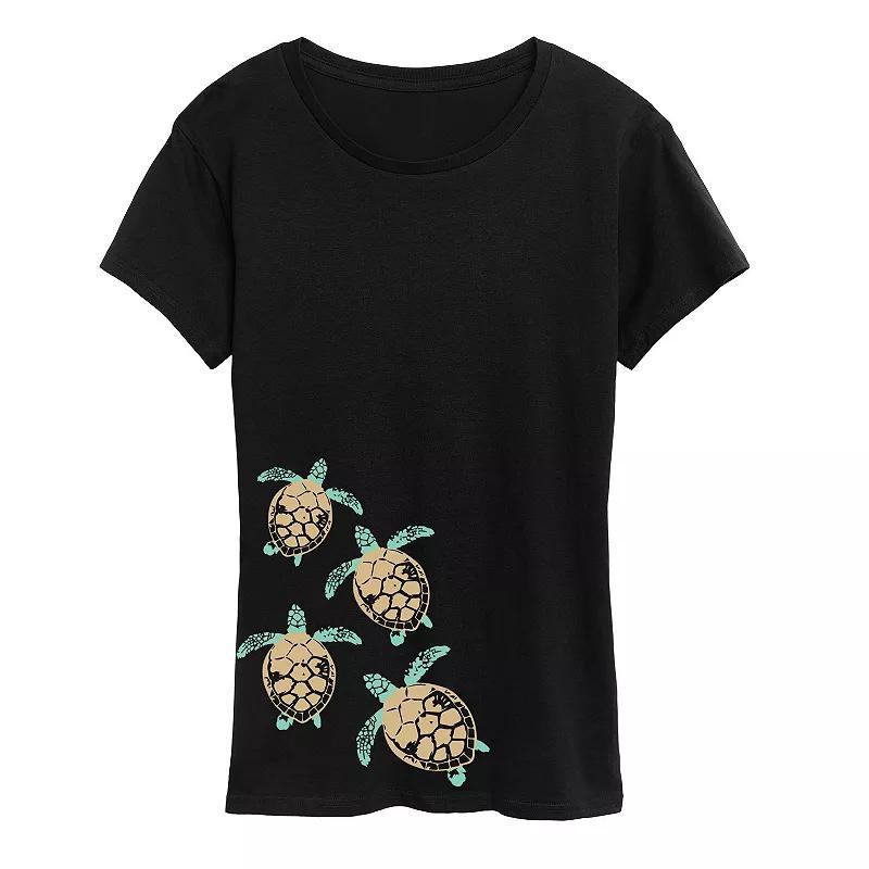 Womens Baby Turtle Trail Graphic Tee Product Image