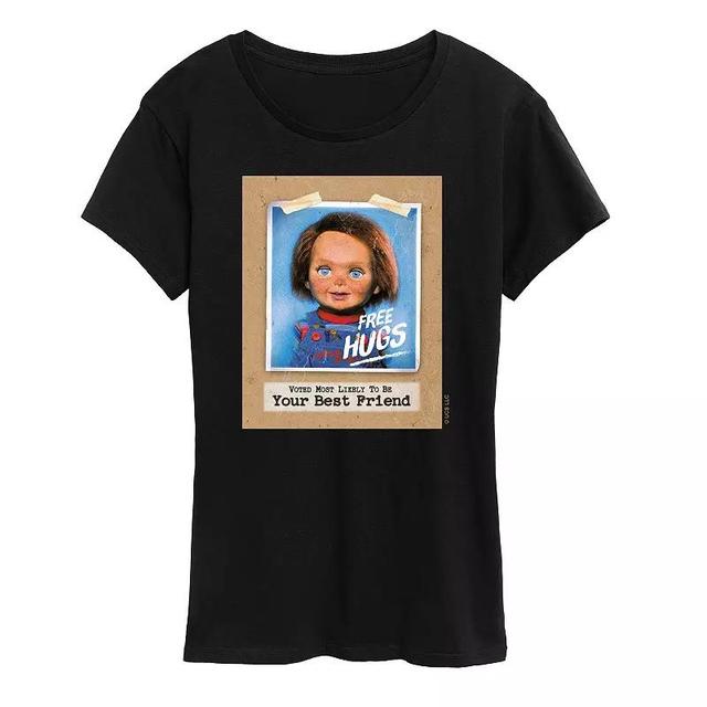 Womens Chucky Free Hugs Graphic Tee Product Image