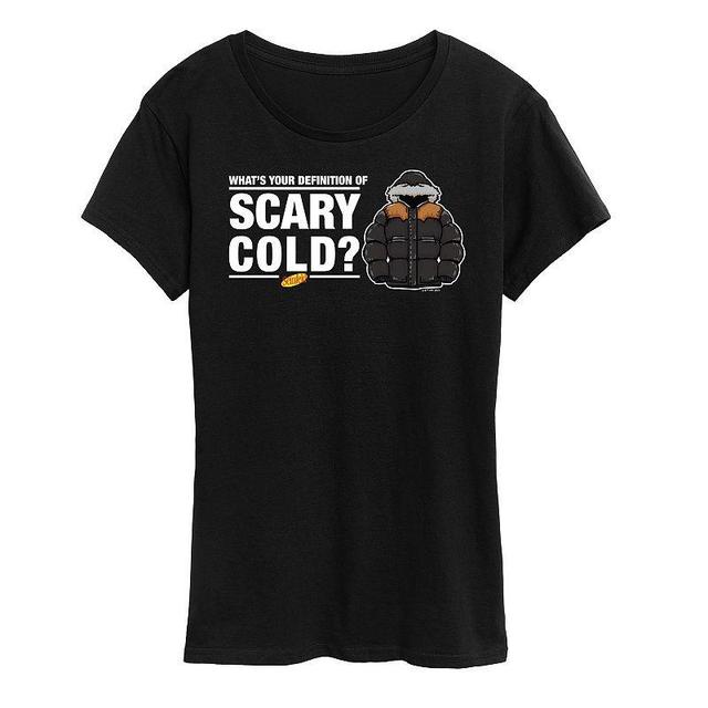 Womens Seinfeld Definition Of Scary Cold Graphic Tee, Girls Product Image