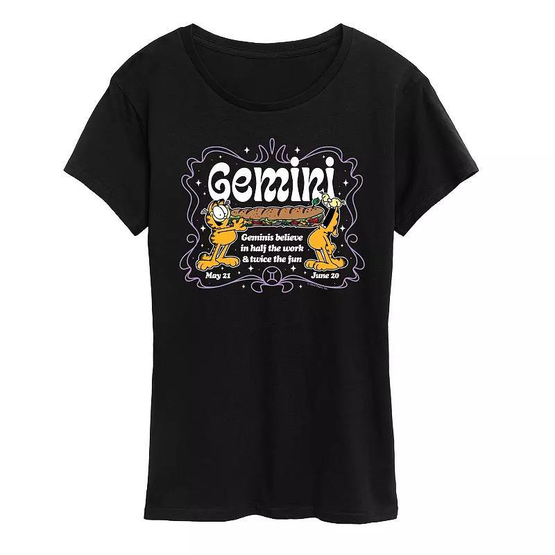 Womens Garfield Gemini Graphic Tee Product Image