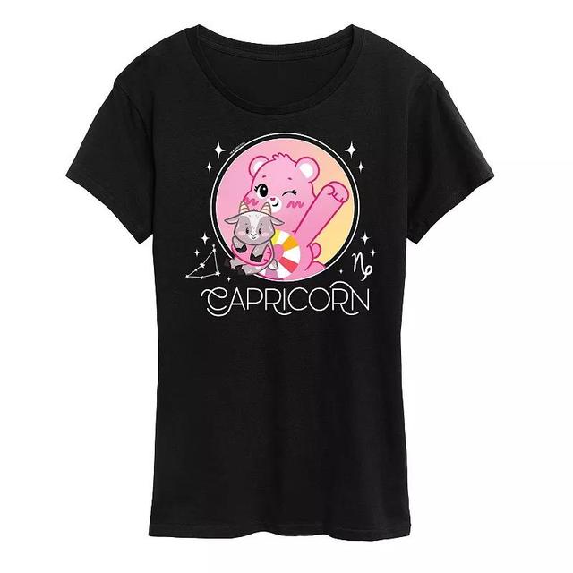 Womens Care Bears Capricorn Graphic Tee Black Product Image