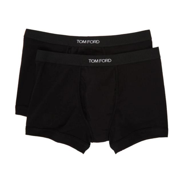 Logo-waistband Boxer Briefs (set Of 2) In Black Product Image