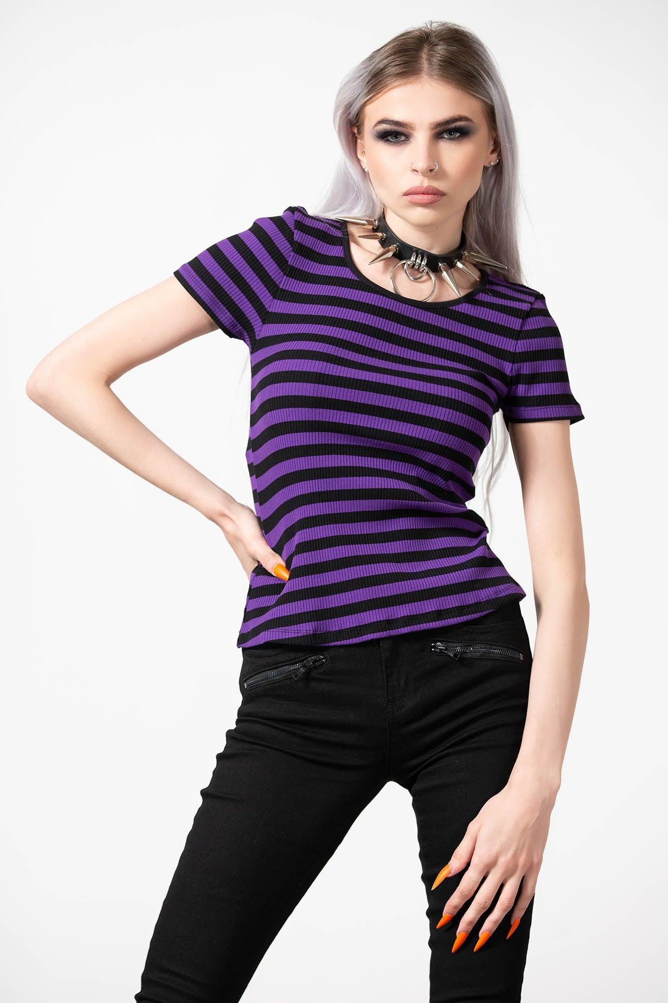 Blair Short Sleeve Top [PURPLE] Female Product Image