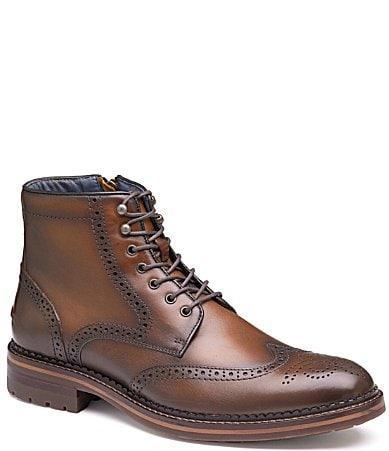 Johnston  Murphy Mens Connelly Wingtip Boots Product Image