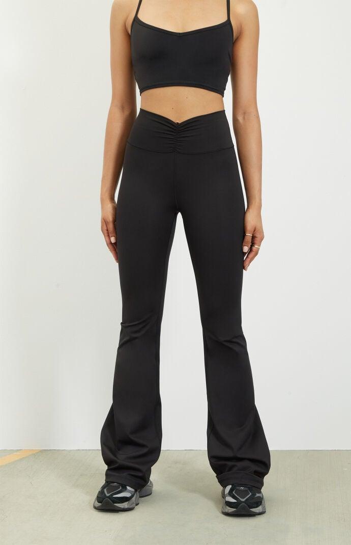 PAC 1980 Women's PAC WHISPER Cinched Front Flare Yoga Pants Product Image