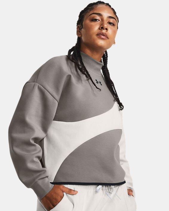 Women's UA Unstoppable Fleece Crop Crew Product Image