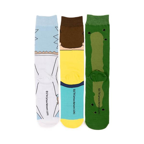 Mens Rick And Morty Crew Socks 3 Pack - Multicolor Product Image