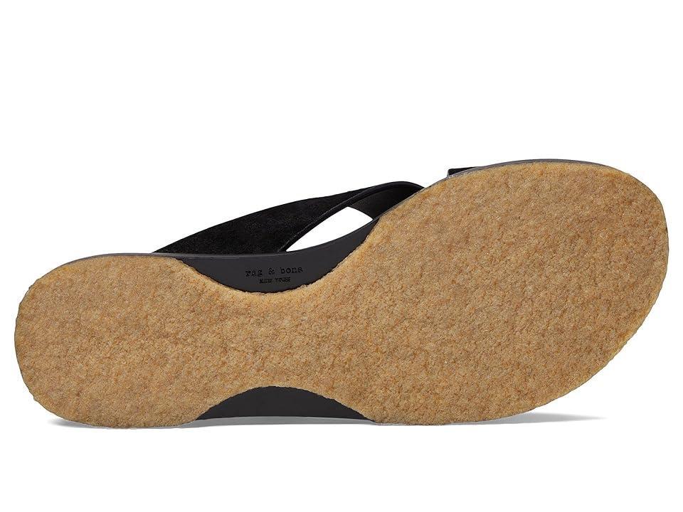 rag & bone Beau Cross Strap Slide Suede) Women's Shoes Product Image