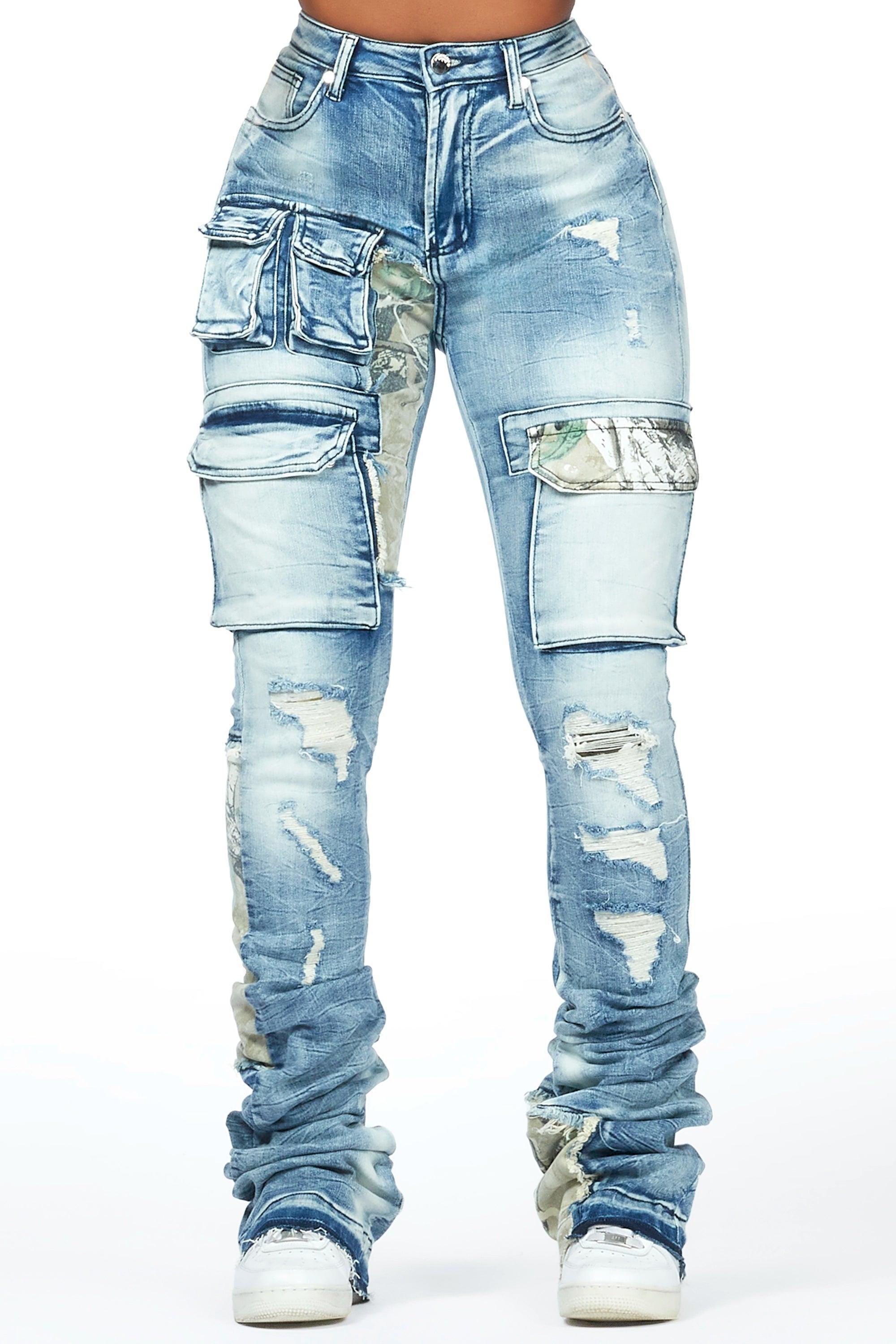 Teresa Light Wash Super Stacked Jean Female product image