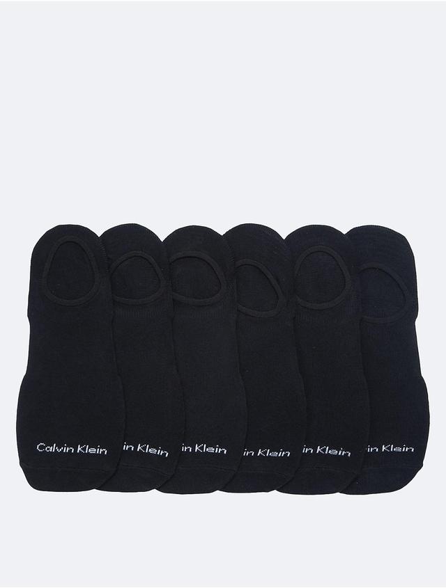 Calvin Klein Mens Basic 6-Pack Liner Socks - Black Product Image